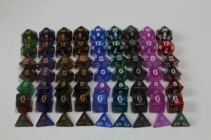 NEW RPG / D&D Dice Sets of 7 - Fantasy Collection Set ( 9 Dice Sets) - Picture 1 of 12