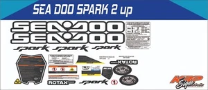SEADOO SPARK 2 UP 2015 - 2022 Graphics / Decal / Sticker Kit black & white - Picture 1 of 1
