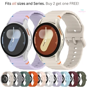 Für Samsung Galaxy Watch 7 6 5 4 Armbänder Silikon 40/44mm Fitness Band FE Pro - Bild 1 von 11