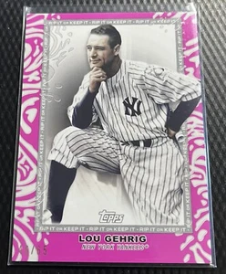 2022 Lou Gehrig 46/65 Topps Tear if You Dare Rip Card Not Ripped #4 - Yankees - Picture 1 of 2