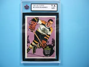 1961/62 TOPPS NHL HOCKEY CARD #12 DON MCKENNEY KSA 7.5 NM+ SHARP!! 61/62 TOPPS - Picture 1 of 2