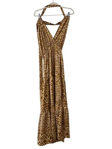 Beachsissi Halter Neck Tiered Maxi Dress Size Small Sleeveless Beach Summer NEW - Picture 1 of 7