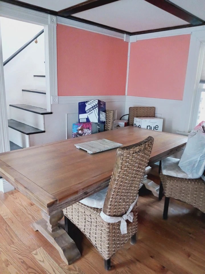 farmhouse dining table set - Image 1 of 1