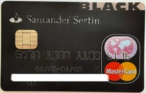 Santander Serfin Black Credit Card▪️Mexico▪️Expired in 2008▪️Chip▪️MasterCard - Picture 1 of 4