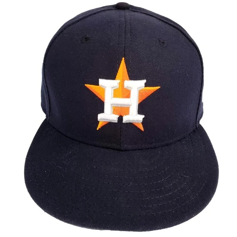 Houston Astro 7 3/4 Caps 59/Fifty Black Hat New Era Fitted Authentic Baseball ML - Image 1 of 1