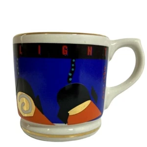 American Music Ceramic Coffee Mug Cup "See The Light" AM 1994 Gold Trim 10 oz - Picture 1 of 10