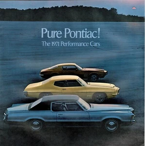1971 Pontiac GTO The Judge Firebird Trans Am Performance Cars Sales Brochure - Picture 1 of 2