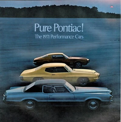 1971 Pontiac GTO The Judge Firebird Trans Am Performance Cars Sales Brochure - Image 1 of 2