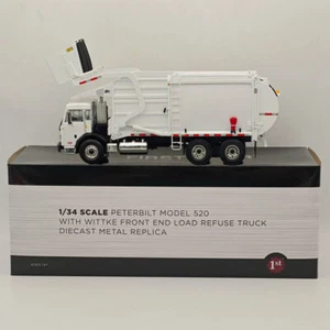 1/34 FIRST PETERBILT MODELO 520 CON CAMIÓN DE BASURA WITTKE 10-4193 DIECAST - Imagen 1 de 12