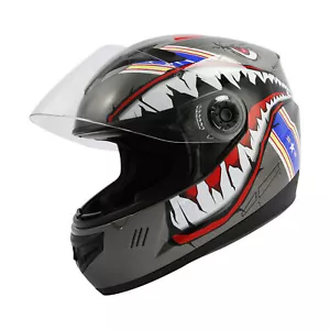 DOT Approved Motorcycle Full Face Helmet ATV Sport Street Bike Helmets Motocross - Picture 1 of 12