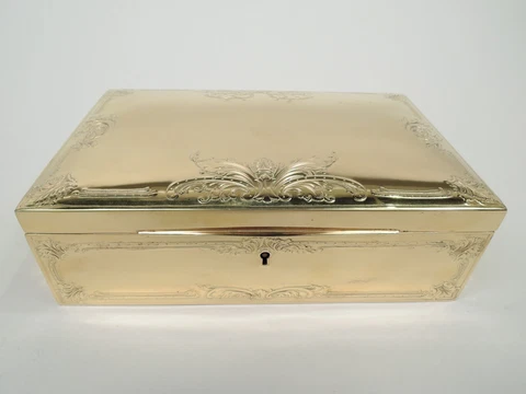 Ahrendt & Kautzman Theodore B Starr Jewelry Box 671 American Sterling Silver Cover