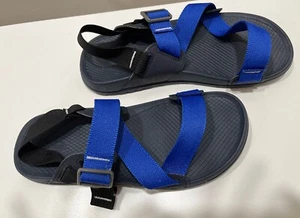 Chaco Mens JCH108657 Lowdown 2 Strappy Slingback Sandal Shoes Blue Size 8 NEW - Picture 1 of 9
