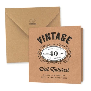40th Birthday Card Gift for Men and Women 3D Effect Card for 40 Keepsake Gift - Picture 1 of 10
