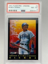 1991 Fleer Pro-Vision MLB Card #3 Ruben Sierra  Rangers  NM-MT  PSA 8  64642519