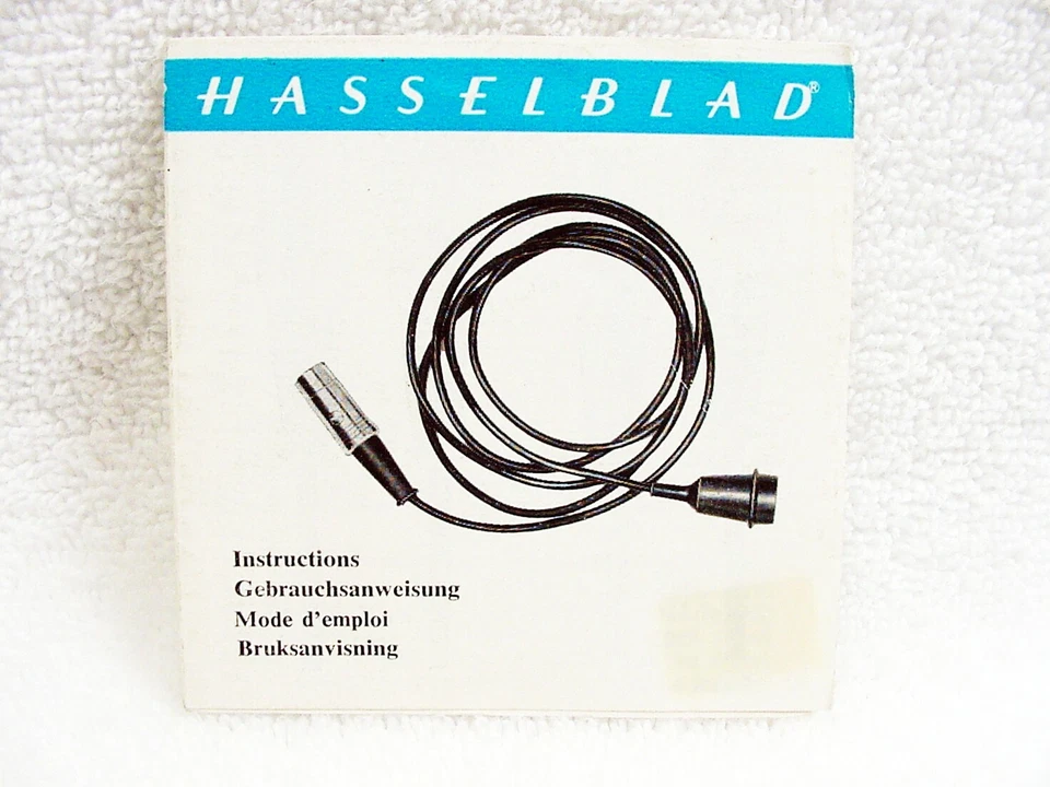 Folleto de cables Hasselblad 500 EL/M | c1978 | 7 pg | texto de fotos | $3,55 | Foto 1 de 1