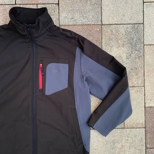 SNOZU Black & Gray Full Zip Up Winter Sweater Coat Jacket Size Large - Picture 1 of 7