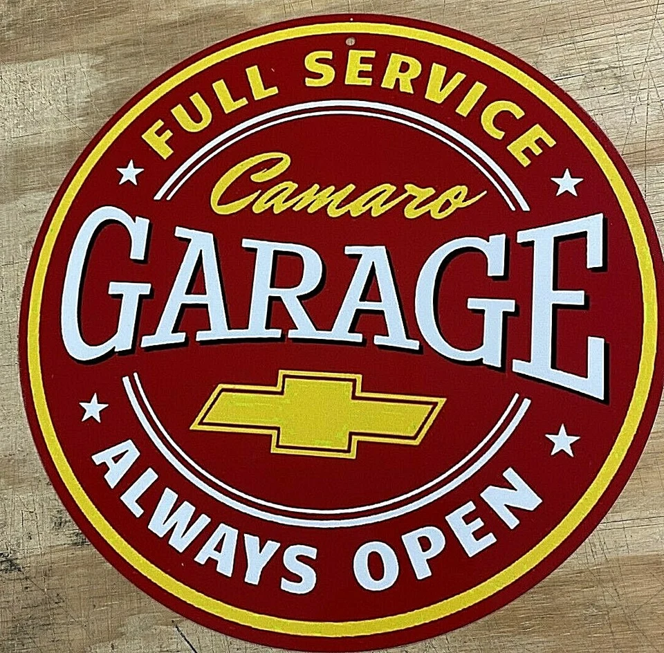 Camaro Garage 12" Metal Tin Aluminum Sign  - Image 1 of 1