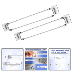 Stabile und verstellbare Spannstangen zur sicheren Gegenständeaufbewahrung in W - Picture 1 of 12