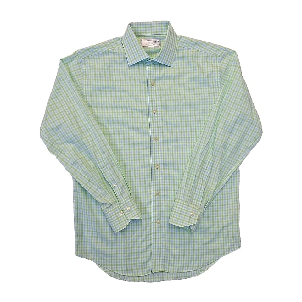 Lorenzo Uomo Men's Shirt 15 1/2 32-33 Trim Fit The Perfect Fashion Shirt Plaid - Image 1 of 4