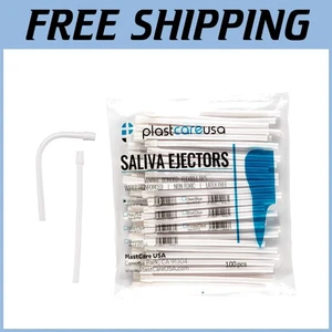 1000 White Saliva Ejectors, Evacuation Suction Tips - Foto 1 di 9