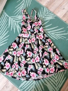 Rockabilly Tiki Hibiskus Petticoat Kleid M 38 Tropical - Bild 1 von 3