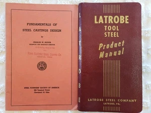 Vintage Fundamentals Of Steel Casting Design & Latrobe Tool Steel Product Manual - Imagen 1 de 4
