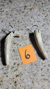 2 handgefertigte echte Geweih Schlüsselanhänger Made in USA GESCHENK Jäger Outdoorman rustikal  - Bild 1 von 1