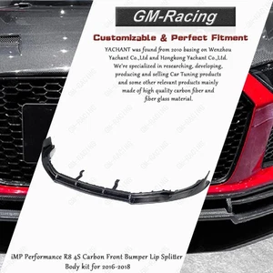 Kit de carrocería divisor de labios parachoques delantero de carbono iMP Performance R8 4S para 2016-2018 - Imagen 1 de 24