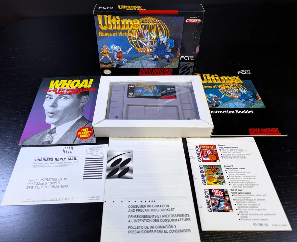 Ultima: Runes of Virtue II | Super Nintendo | 1994 | SNES | Completo | Na Caixa - Imagem 1 de 4