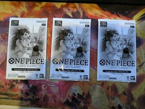 One Piece Card Game Store Tournament Pack 2024 Oct-Dec Sealed x3 - Foto 1 di 1