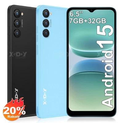 2025 Neu 6,5 Zoll Android 15 2SIM Smartphone Ohne Vertrag 4G Handy 7+32GB 8-Core - Bild 1 von 4