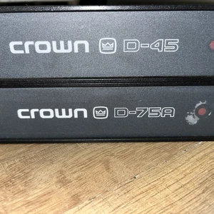 Crown D-45 / D-75A Professional Power Amplifier – Tested & Working  - Picture 1 of 8