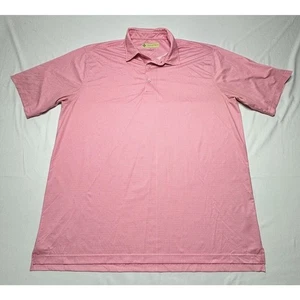 Donald Ross Sportswear Men's Short Sleeve Pink Golf Tee Print Polo - Size XL - Picture 1 of 5