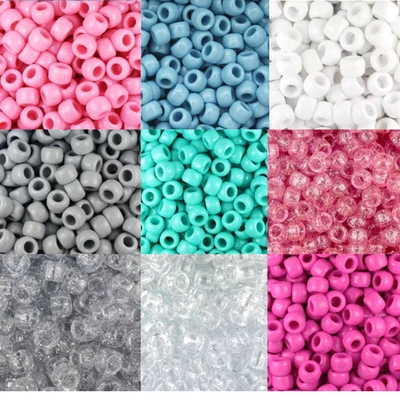 Pony beads teddy bears hearts stars butterflies and  elephants for dummy clips - Image 1 of 4