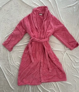 Damen Frottee Bademantel pink mit Schalkragen S/M (fällt eher größer aus), A&R - Bild 1 von 8