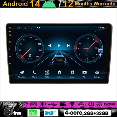 9"Android 14 Car Radio Carplay Stereo GPS SATNavi DAB For Nissan Tiida 2005-2010 - Image 1 of 4