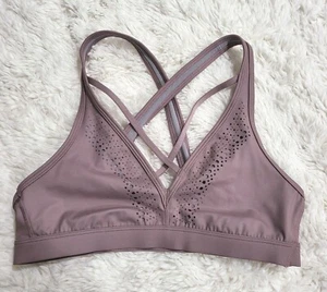 Victoria's Secret Sport Plum Strappy Sports Bra Small - Excellent Condition - Picture 1 of 4