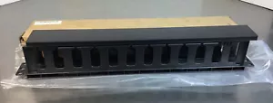 1U Horizontal Rack Mount Plastic Cable Management For Servers Data Racks    3H - Picture 1 of 5
