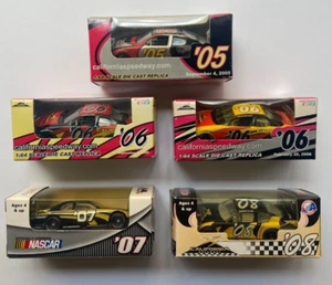 Set of 5 NASCAR California Speedway 1/64 diecast models 2005 to 2008 Auto Club - Picture 1 of 7