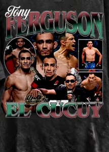 "Camisa vintage años 90 estilo gráfico Tony Ferguson luchador profesional estadounidense Te" - Imagen 1 de 3