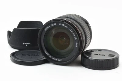 SIGMA 18-200mm F3.5-6.3 DC NIKON Nikon Black lens Very Rare Premium Price - Image 1 of 4