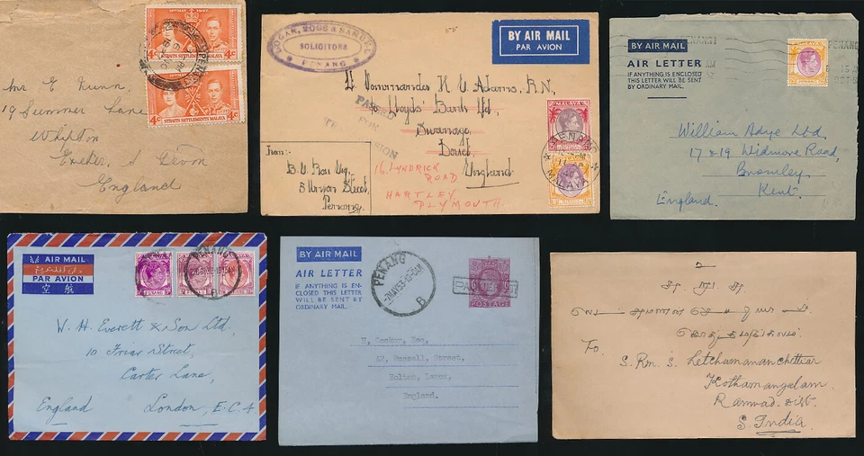 MALAYA KING GEORGE 6ª CUBIERTAS PENANG AIR etc Foto 1 de 1