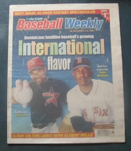 Pedro Martinez Red Sox Jose Lima Astros 2000 Baseball Weekly Magazine - Picture 1 of 1