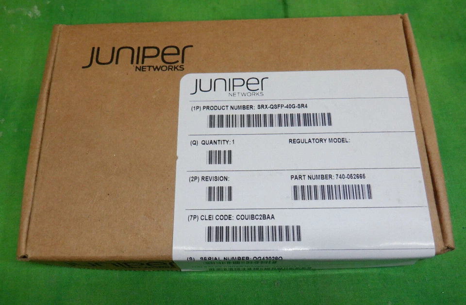 Juniper SRX-QSFP-40G-SR4 Ethernet 40GBASE-SR4 fiber MPO 740-052665   NEW - Image 1 of 2