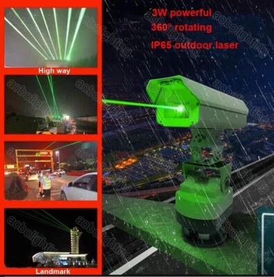 3W Outdoor Iluminación móvil Laser bird scare repellent laser Roof Railway Lazer - Image 1 of 4