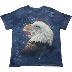 The Mountain USA Eagle Tie Dye T Shirt Mens Large XL Collin Bogle American Tee - Picture 1 of 10