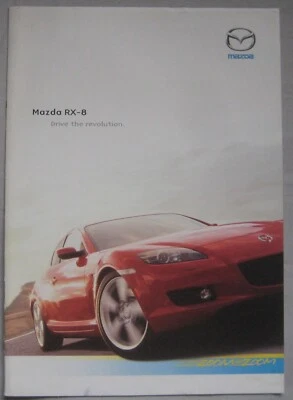 April 2004 Mazda RX-8 Brochure Publication Number MCAG1063A - Image 1 of 3