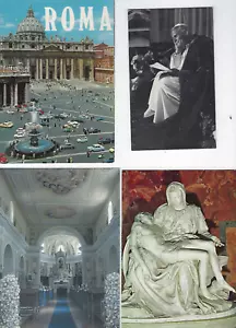 ITALY 12 POSTCARDS & PRAYER CARD GENOA, ROME, VATICAN CITY, CAPRI, TRUFFLE OLIVE - Picture 1 of 6