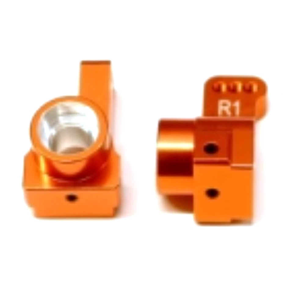 STRC Aluminum Rear Hub Carriers 1 deg. Toe-in (1 pair) Orange : Associated DR10 - Image 1 of 1
