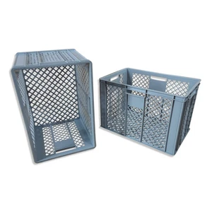 2 Stück Bäckereikiste Transportkiste Brötchenbox Gitterbox grau Höhe 41 cm NEU - Bild 1 von 1